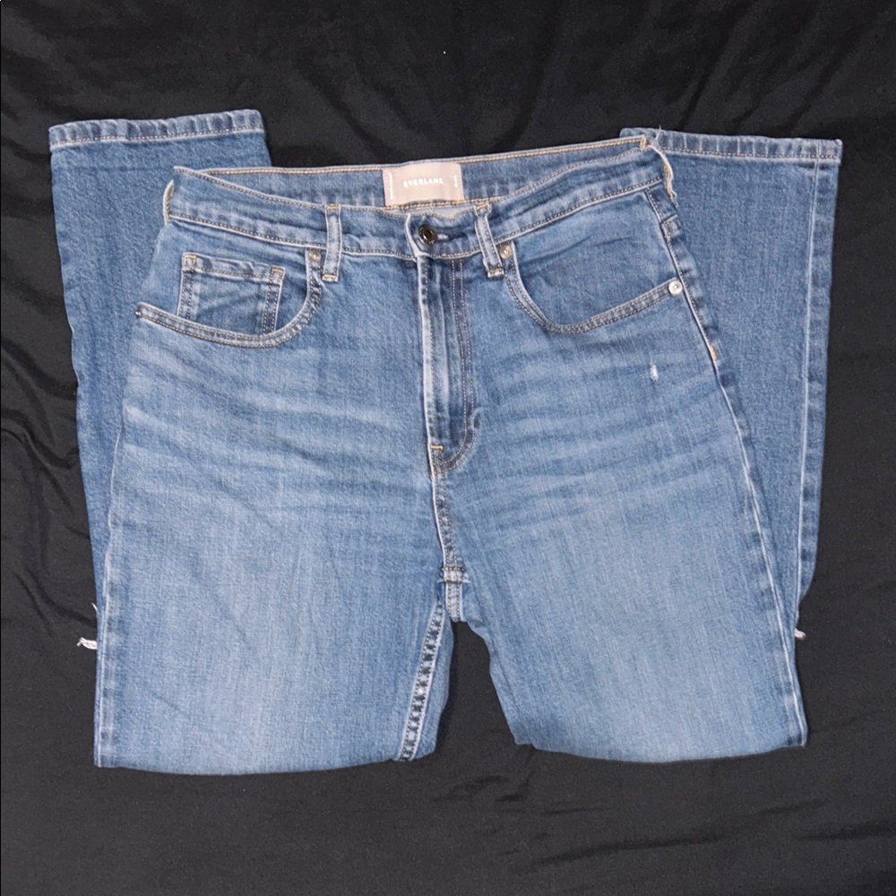 Everlane Women’s Ankle Cut Jeans Ripped Knees